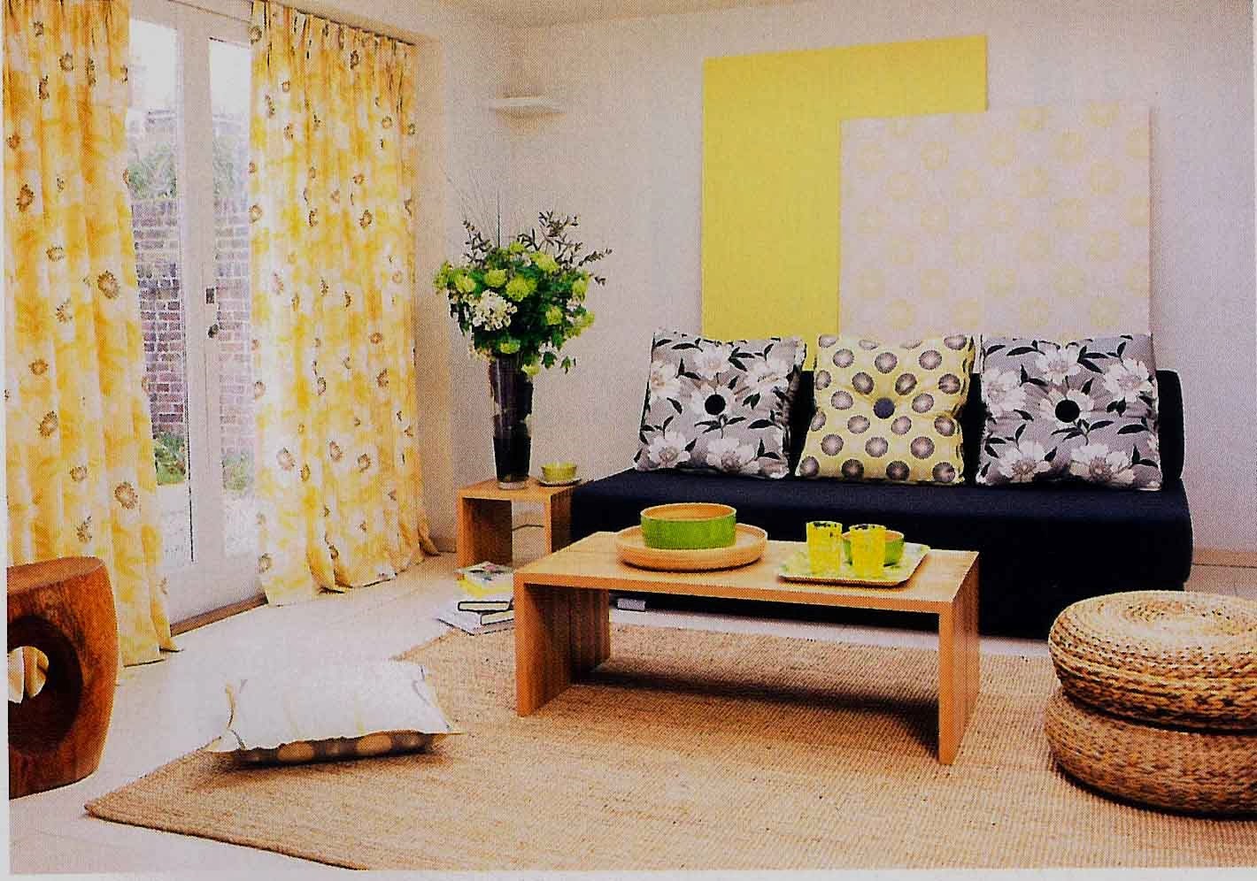 Desain Sofa Ruang Keluarga Kecil Sederhana Minimalis